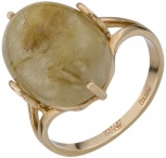Кольцо с 1 кварцем из красного золота (арт. 2183609)