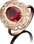 Кольцо с гранатами из красного золота (арт. 2210066)