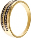 Кольцо с 34 бриллиантами из жёлтого золота (арт. 757208)
