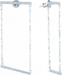 Серьги с фианитами из серебра (арт. 758856)