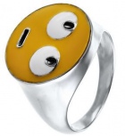 Кольцо с эмалью из серебра