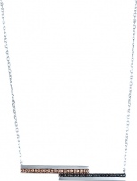 Колье с фианитами из серебра (арт. 740390)