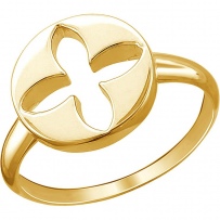 Кольцо из жёлтого золота (арт. 822058)