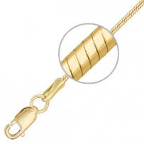 Цепочка плетения "Шнурок" из красного золота (арт. 844729)