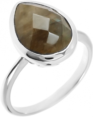 Кольцо с лабрадоритами из серебра (арт. 2392007)