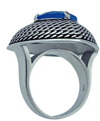 Кольцо с агатами из серебра (арт. 2392921)