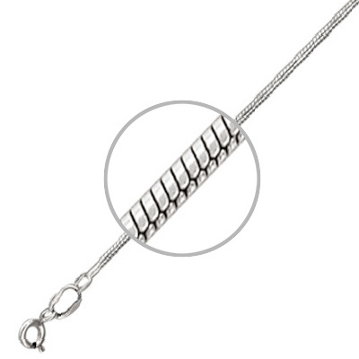 Цепочка плетения "Шнурок" из серебра (арт. 316018)