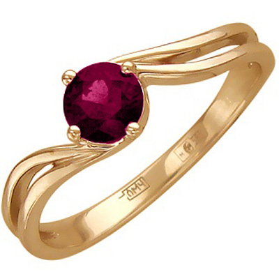 Кольцо с рубином из красного золота (арт. 321315)