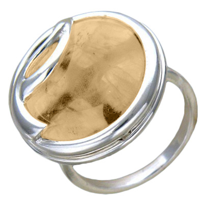 Кольцо с кварцем из серебра (арт. 323688)