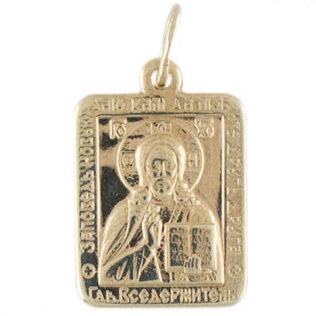 Подвеска-иконка "Господь Вседержитель" из серебра (арт. 334034)