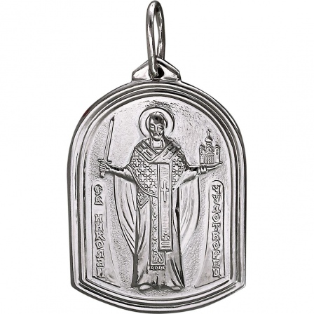 Подвеска-иконка "Николай Чудотворец" из серебра (арт. 334747)