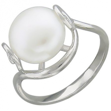 Кольцо с жемчугом из серебра (арт. 334850)