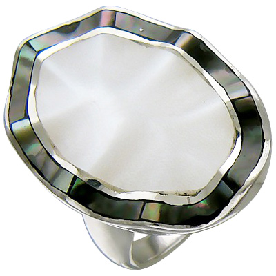 Кольцо с перламутром из серебра (арт. 337515)