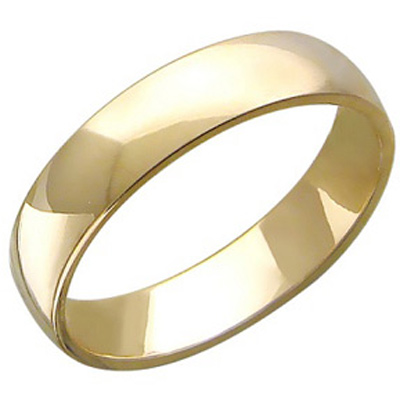 Обручальное кольцо из желтого золота (арт. 341211)