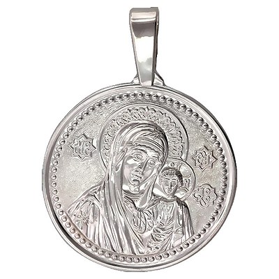 Подвеска-иконка "Богородица Казанская" из серебра (арт. 347716)
