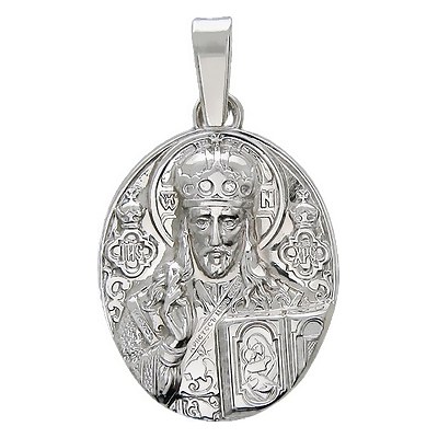 Подвеска-иконка "Господь Вседержитель" из серебра (арт. 347748)