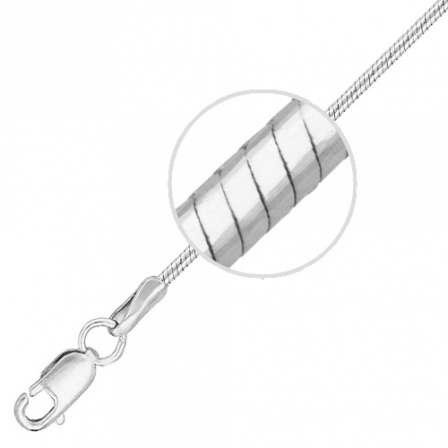 Цепочка плетения "Шнурок" из серебра (арт. 349677)