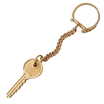 Брелок Ключ из красного золота  (арт. 350447)