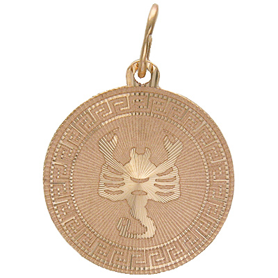 Подвеска "Скорпион" из красного золота (арт. 366541)