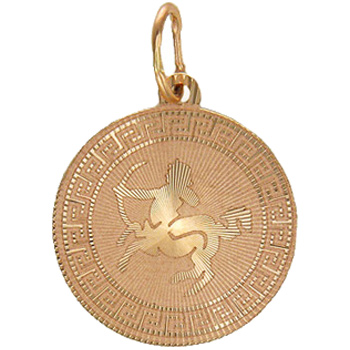 Подвеска Знак зодиака из красного золота (арт. 366542)