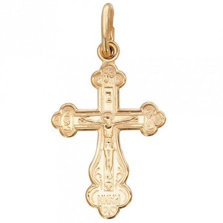 Крестик из красного золота (арт. 368561)