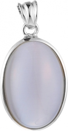 Подвеска со стеклом из серебра (арт. 733766)