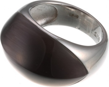 Кольцо со стеклом из серебра (арт. 733856)