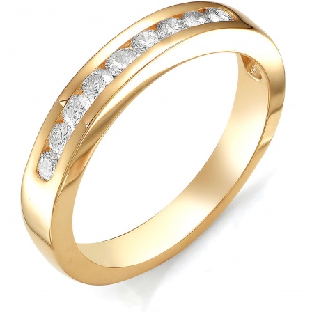 Кольцо с бриллиантами из красного золота (арт. 810717)