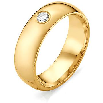 Кольцо с бриллиантом из красного золота (арт. 811233)