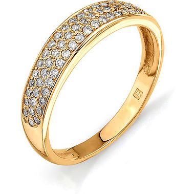 Кольцо с бриллиантами из красного золота (арт. 811794)