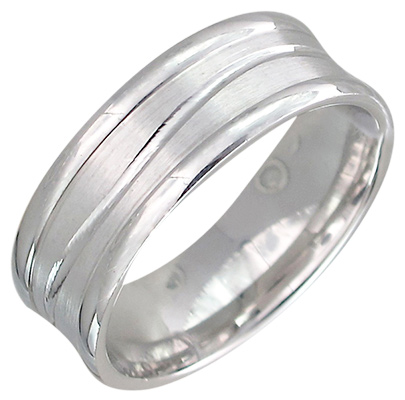 Обручальное кольцо из серебра (арт. 820713)