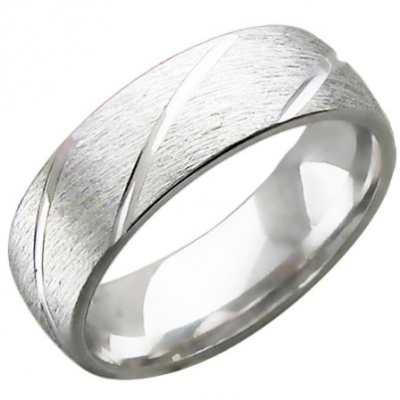Обручальное кольцо из серебра (арт. 821712)