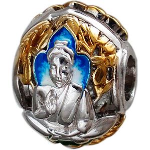 Подвеска Шарм Буддизм из серебра с позолотой (арт. 841929)