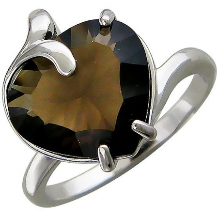 Кольцо с 1 кварцем из серебра (арт. 845898)