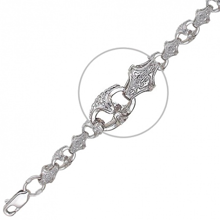 Цепочка декоративного плетения из серебра (арт. 846093)