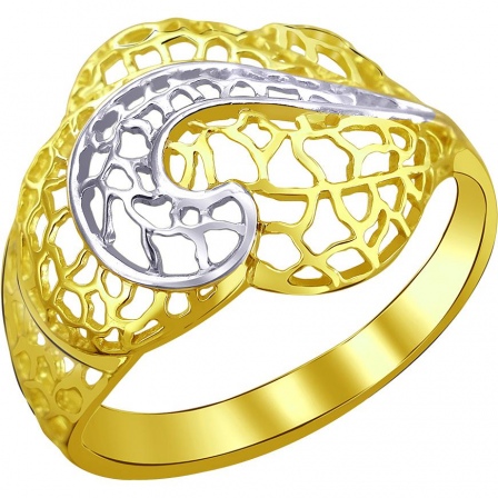 Кольцо из жёлтого золота (арт. 856625)