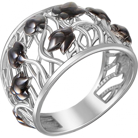 Кольцо из чернёного серебра (арт. 859240)