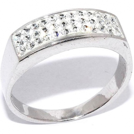 Кольцо с кристаллами swarovski из серебра (арт. 908174)