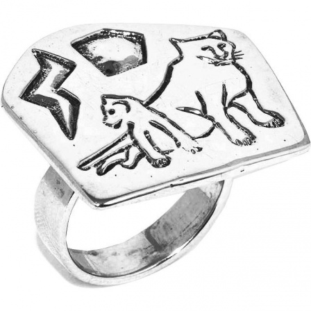 Кольцо Кошки из серебра (арт. 908569)