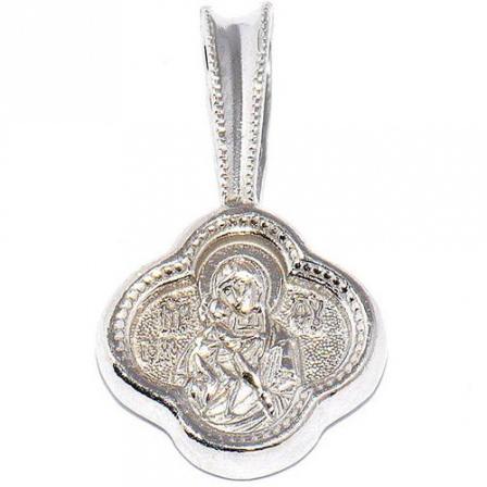 Подвеска-иконка Владимирская Богородица из серебра (арт. 908645)