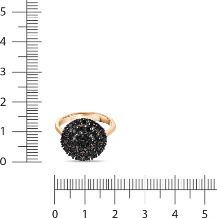 Кольцо с 36 сапфирами из красного золота (арт. 2000405)