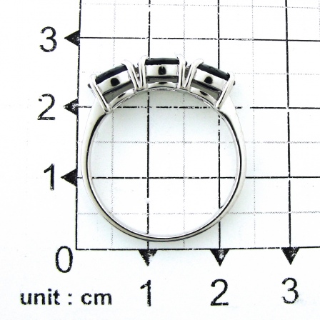 Кольцо с сапфирами из серебра (арт. 2393614)