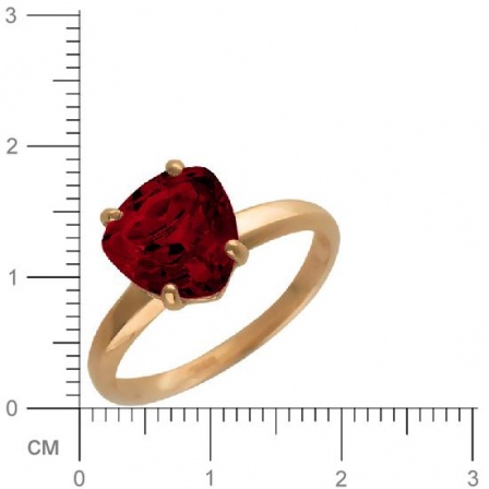 Кольцо с гранатом из красного золота (арт. 314002)
