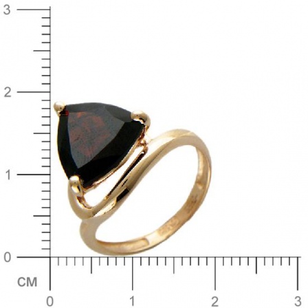 Кольцо с гранатом из красного золота (арт. 314006)