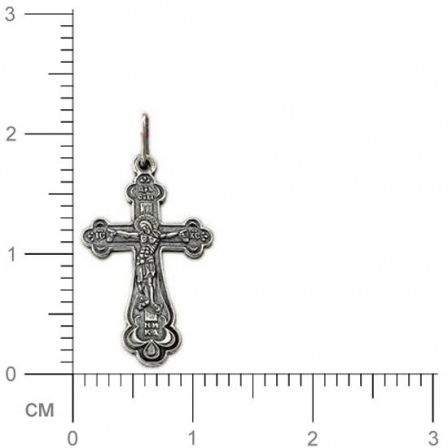 Крестик из чернёного серебра (арт. 319247)