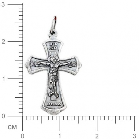 Крестик из чернёного серебра (арт. 319250)