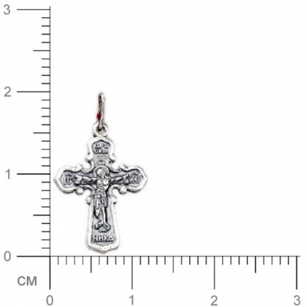 Крестик из чернёного серебра (арт. 319251)
