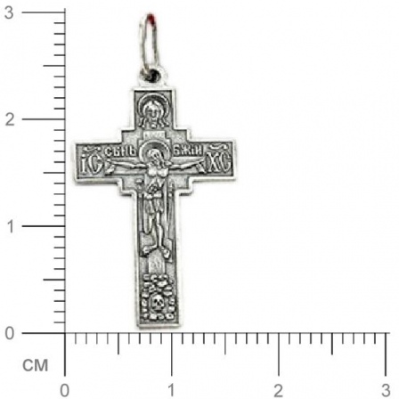 Крестик из чернёного серебра (арт. 319266)