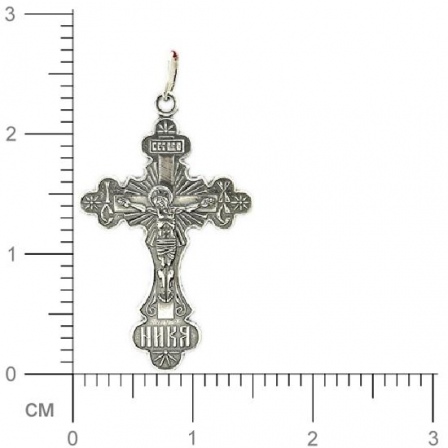 Крестик из чернёного серебра (арт. 321410)