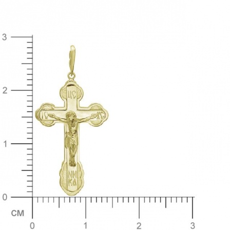 Крестик из желтого золота (арт. 322298)